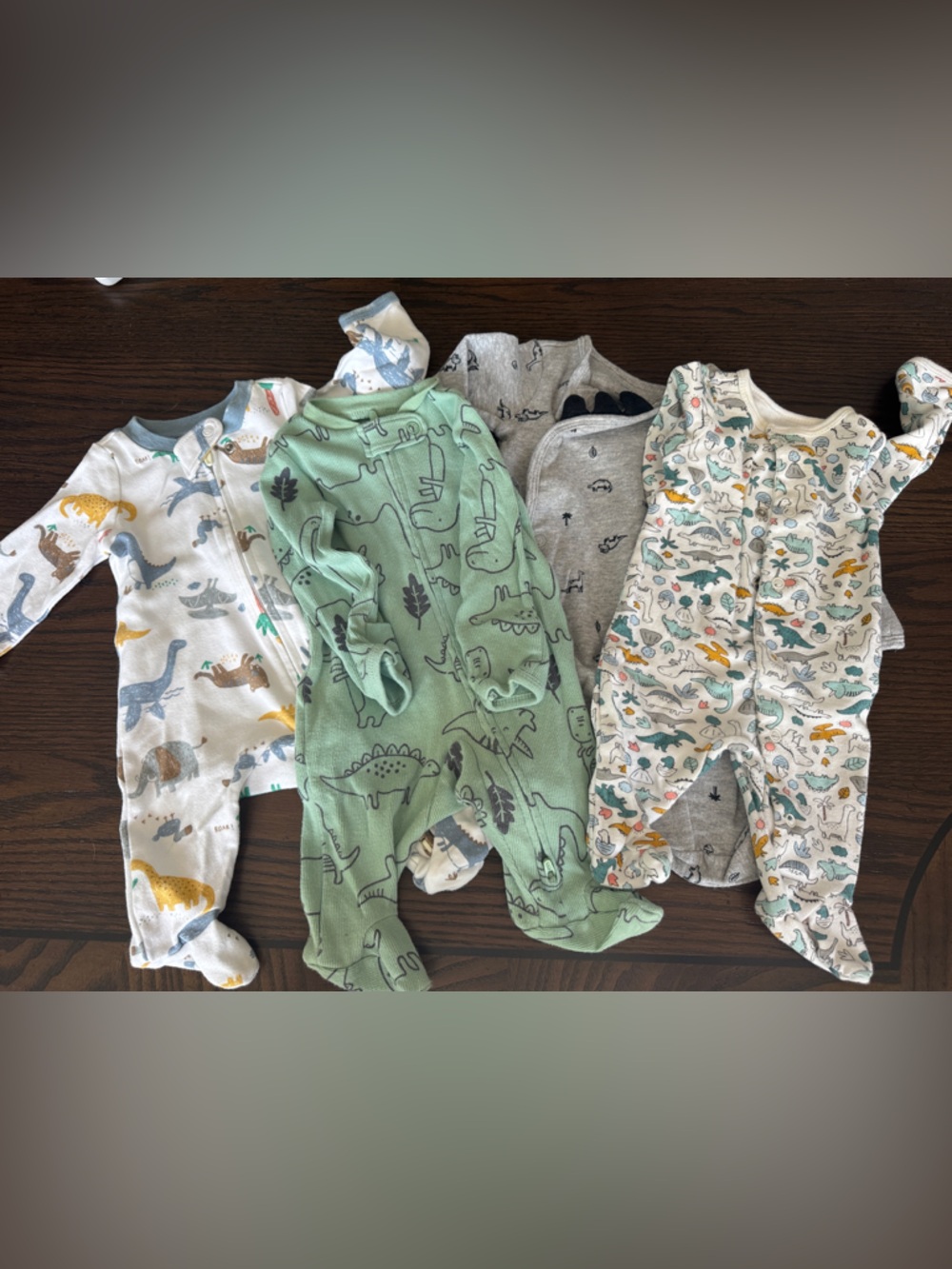 Carter's Newborn (NB) in Multiple Dinosaur Patterns - Multicolor